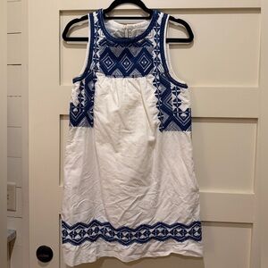 Madewell Blue and White Casual Dress